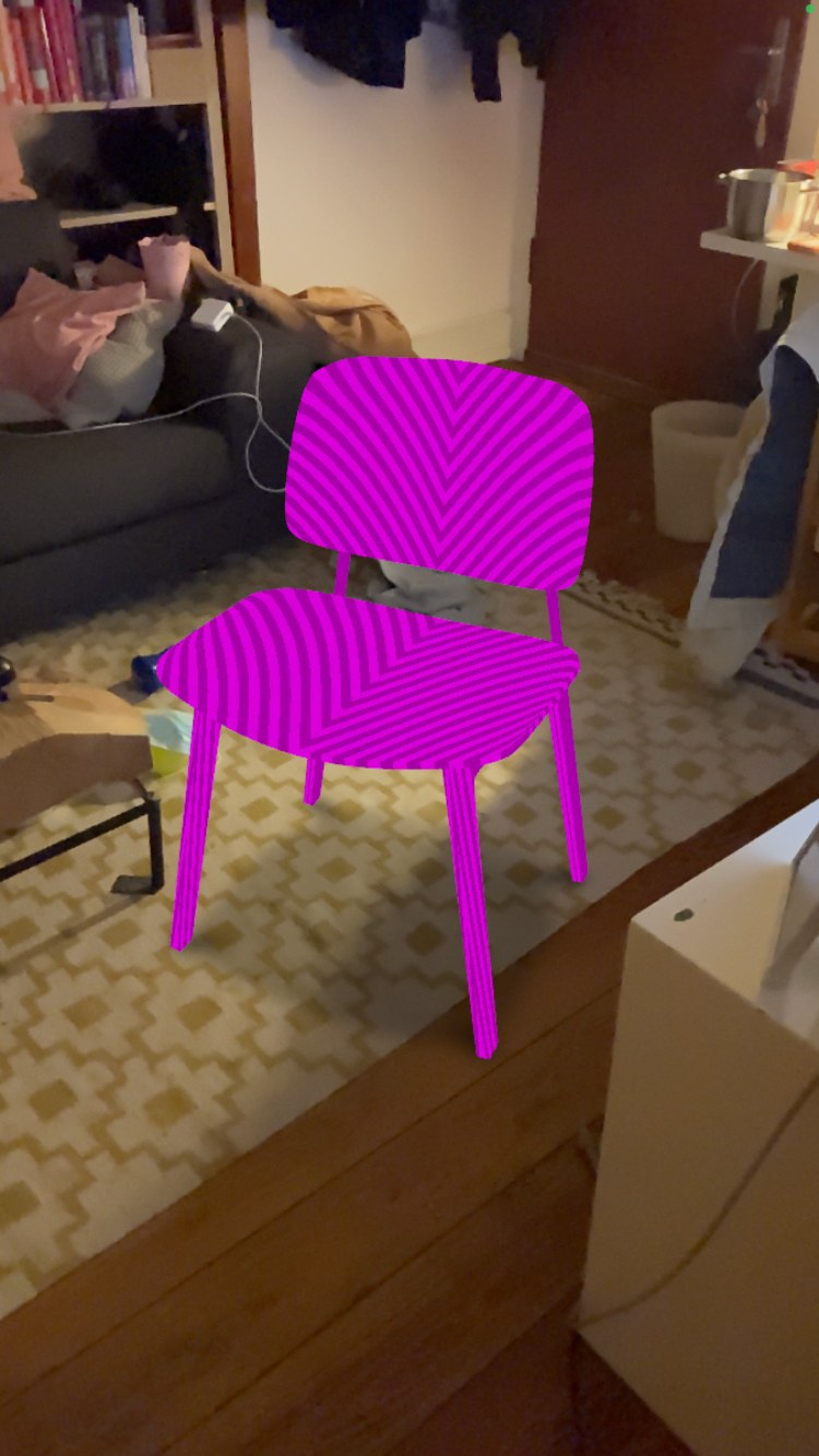 Augmented Reality Stuhl Modell